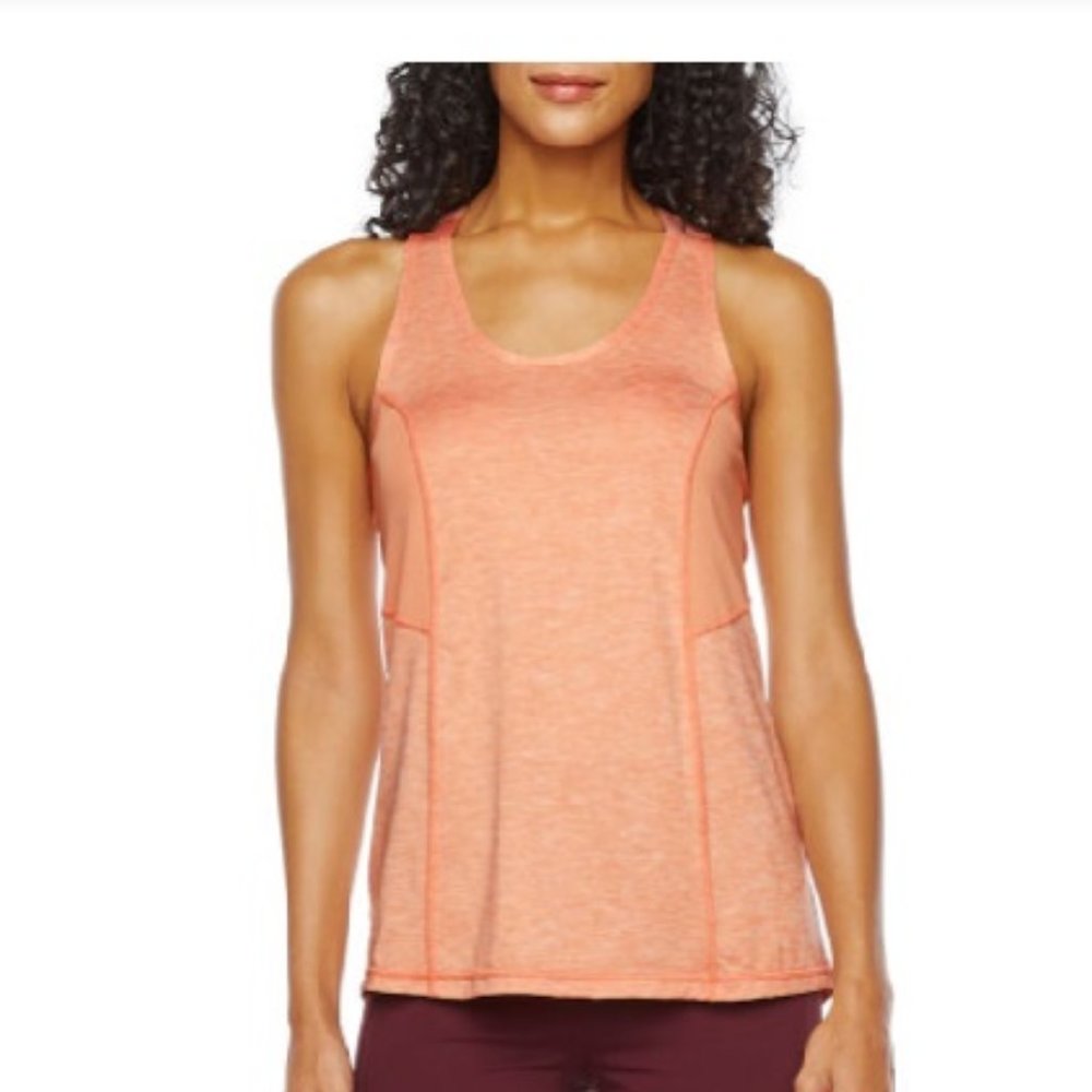 NEW Xersion S Coral Orange Racerback Tank Top